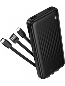 Borofone BJ79 Power Bank 10000mAh με Θύρα USB-A & Θύρα USB-C Black