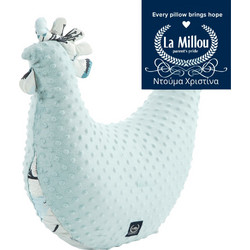La Millou Kura Μαξιλάρι Θηλασμού Εγκυμοσύνης & Relax Special Blue Birds Smoke Mint 50cm