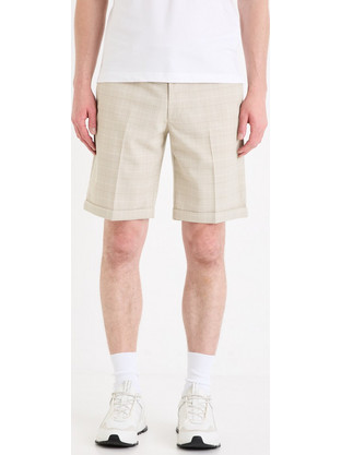 Celio Ανδρική Βερμούδα Chino Εκρού Gocheckbm