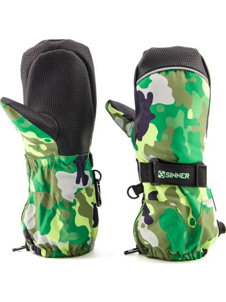 Sinner Timber Αδιάβροχα Παιδικά Γάντια Σκι & Snowboard Πράσινα