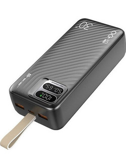 Tracer TRABAT47505 Power Bank 30000mAh 20W με 2 Θύρες USB-A & Θύρα USB-C Quick Charge 3.0 & Power Delivery Grey