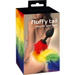 You2Toys Fluff Tail Rainbow Πρωκτική Σφήνα Tail Plug 42cm