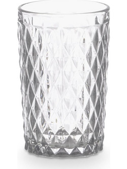 Mastershop Ποτήρι Νερού Γυάλινo Diamond 370ml 029.37744