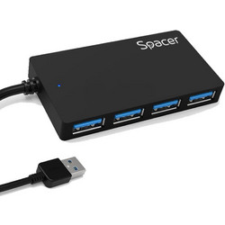 Spacer SPH-332 USB Hub 3.0 USB-A με 4 Θύρες USB-A
