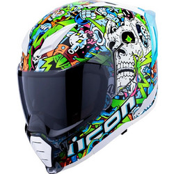 Icon Ultraflite Doodle 3 Blue Κράνος Μηχανής Full Face