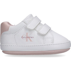 Calvin Klein Βρεφικά Sneakers Αγκαλιάς Άσπρο Ροζ V0A9-83080-1582-A704