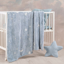 Rythmos Oddity Luminus Βρεφικό Κουβερτοπάπλωμα Κούνιας 140x110cm Γαλάζιο