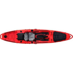 Aquacenter Fishing Pro 13 Πλαστικό Kayak 1 Ατόμου με Πετάλια Κόκκινο KAY05400-010