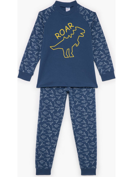 Pretty Baby Παιδική Πιτζάμα Βαμβακερή Χειμωνιάτικη Navy Μπλε BABY63813