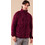 Noidinotte Χειμωνιάτικη Ανδρική Ρόμπα Fleece Μπορντό GE3070