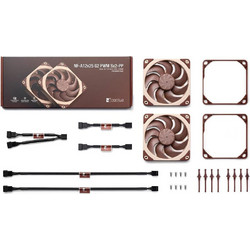 Noctua NF-A12x25 G2 Sx2-PP Case Fan 120mm με Σύνδεση 4-Pin PWM 2τμχ Brown