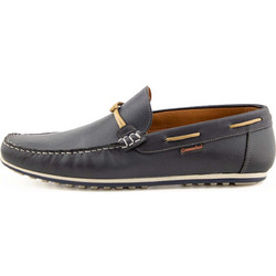 Commanchero Ανδρικά Μοκασίνια Loafers Δερμάτινα Navy Μπλε 8113-727