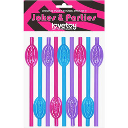 Lovetoy Vagina Αστεία Sexy Καλαμάκια 9τμχ