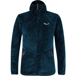 Salewa Ανδρική Ζακέτα Fleece με Κουκούλα και Φερμουάρ Navy Μπλε 27918-8672