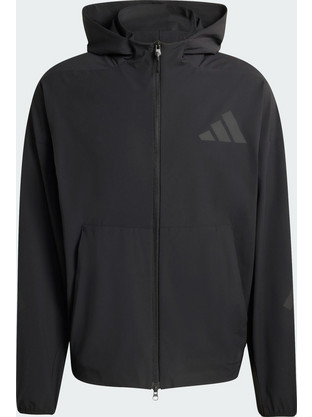 Adidas Ανδρική Ζακέτα Φούτερ με Κουκούλα και Φερμουάρ Μαύρη KD8494