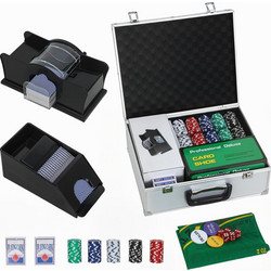 Σετ 300 Μάρκες Poker σε Βαλίτσα με 2 Τράπουλες & Τσόχα A70-128V00SR