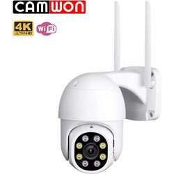 Camwon WIP-SP800AB IP Κάμερα Ασφαλείας Wi-Fi 8MP 4K 2.8mm Αδιάβροχη Νυκτός με Αμφίδρομη Επικοινωνία