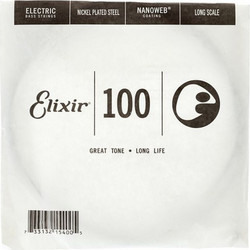 Elixir Strings Nanoweb 15400 Χορδή Ηλεκτρικού Μπάσου Nickel Plated Steel 100"
