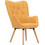 Avant Garde Μπερζέρα Βελούδινη Πορτοκαλί Stylish 1253-5048