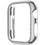 Sonique Luxury Diamond Πλαστική Θήκη Tempered Glass για Apple Watch 7 / 8 / 9 45mm Ασημί