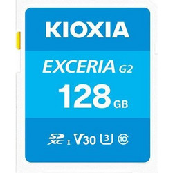 Kioxia Exceria G2 SDXC 128GB Class 10 U3 V30 UHS-I