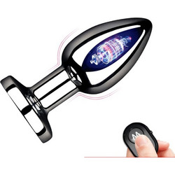 Kinksters Stainless Steel Small Πρωκτική Σφήνα Ασύρματη με Δόνηση 7.8cm Ασημί