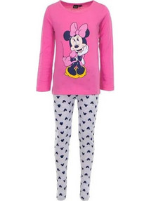 Disney Minnie Mouse Παιδική Πιτζάμα Χειμωνιάτικη Φούξια SH-95886-01