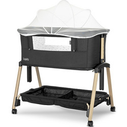 Lorelli Layla Λίκνο με Πλαϊνό Άνοιγμα Μαύρο