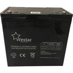 Westar 6FM55 Μπαταρία Vrla 12V 55Ah