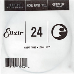 Elixir Strings Optiweb Χορδή Ηλεκτρικής Κιθάρας Nickel Plated Steel 24"