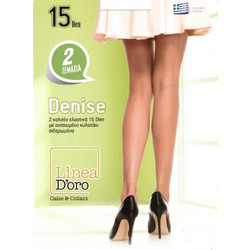 Linea D'Oro Καλσόν 15 Den Μπεζ 2Pack 615