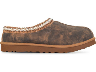 UGG Tasman Χειμερινές Ανδρικές Παντόφλες Κλειστές με Γούνα Ταμπά 1173810-CHE