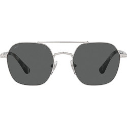 Persol PO2483S 1106B1 Ανδρικά Γυαλιά Ηλίου Τετράγωνα Μεταλλικά Ασημί με Μαύρο Φακό