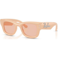 Ray-Ban RB4940B 688884 Γυναικεία Γυαλιά Ηλίου Τετράγωνα Κοκάλινα Μπεζ με Μπεζ Φακό