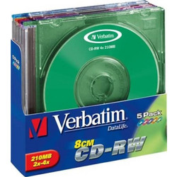 Verbatim 43245 Εγγράψιμα CD-RW 4x 210MB 5τμχ