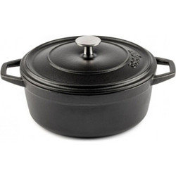 Hosse Kitchen Μαντέμενια Γάστρα Στρογγυλή 12cm Μαύρο