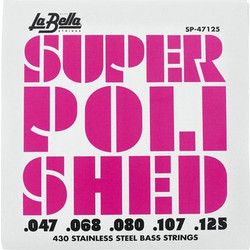 La Bella SP-47125 Σετ 5 Χορδές Ηλεκτρικού Μπάσου Stainless Steel 47-125" Medium Tension