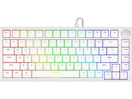 SAVIO Astral Μηχανικό Gaming Πληκτρολόγιο TenKeyLess με Outemu White Διακόπτες RGB White