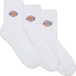 Dickies Valley Grove Ανδρικές Κάλτσες Κοντές με Σχέδια Λευκές 3Pack DK0A4Y9OWHX1
