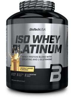 Biotech USA ISO Whey Platinum Coconut Mango Πρωτεΐνη Ορού Γάλακτος Γράμμωσης Χωρίς Γλουτένη 1.81kg