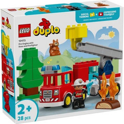Lego Duplo Fire Truck With Hose & Firefighter για 2+ Ετών 10473