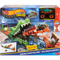 Mattel Hot Wheels Monster Trucks Crocodile Crash Challenge