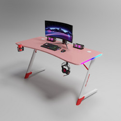 Homeone Gaming Γραφείο Ξύλινο 140x60x74cm D2209-PINK