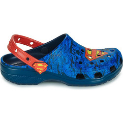 Crocs Superman Classic Clog Παιδικά Παπούτσια Θαλάσσης για Αγόρι Ανατομικά Μπλε Κόκκινα 211132-90H