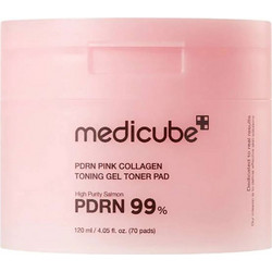 Medicube PDRN Pink Collagen Toning Ενυδατικά Μαντηλάκια Τόνωσης Προσώπου