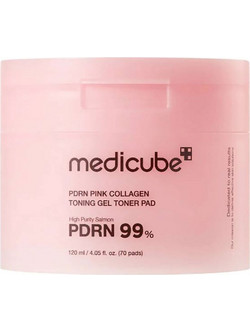 Medicube PDRN Pink Collagen Toning Ενυδατικά Μαντηλάκια Τόνωσης Προσώπου