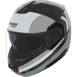 Nolan N90-3 Roboto 348 Black Silver White Κράνος Μηχανής Flip-Up 1630gr