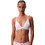 Calvin Klein Σουτιέν Τριγωνάκι χωρίς Μπανέλα Λευκό LV00QF8498-100