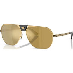 Versace VE2294 10025A Ανδρικά Γυαλιά Ηλίου Aviator Μεταλλικά Χρυσά με Χρυσό Φακό