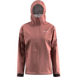 Salewa Puez Aqua 4 Αθλητικό Γυναικείο Μπουφάν Softshell Μακρύ Ροζ 28616-6A40